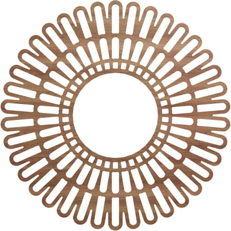Ekena Millwork Cornelius Wood Fretwork Pierced Ceiling Medallion, Walnut, 24"OD x 8 7/8"ID x 3/8"T CMWP24X0375CRWA